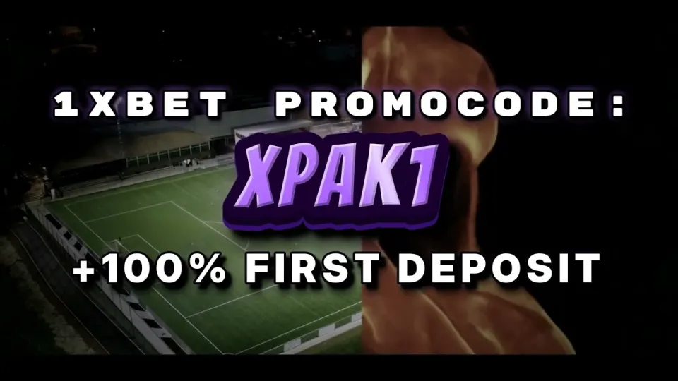 The 1xBet welcome bonus gives new players a 100% first deposit boost with promo code XPAK1